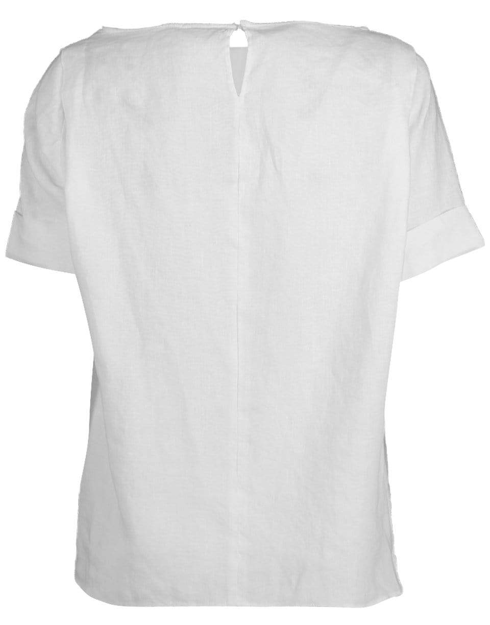 ASPESI-Open V-Neck Boxy Top-