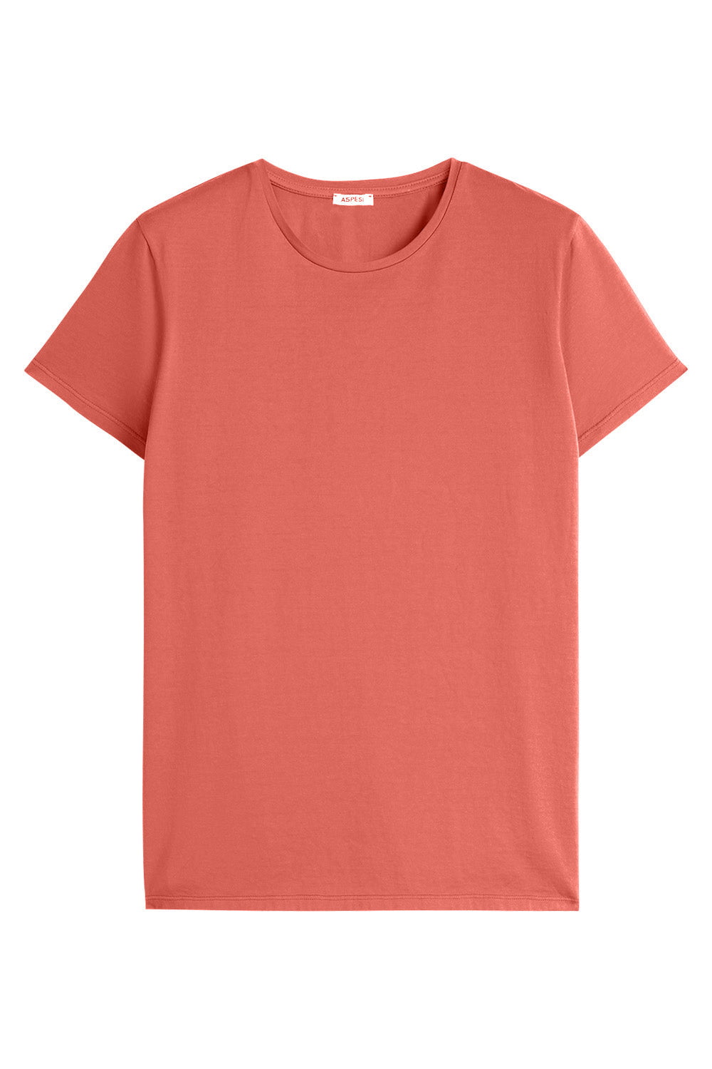 ASPESI-Crew Neck Tee - Coral-