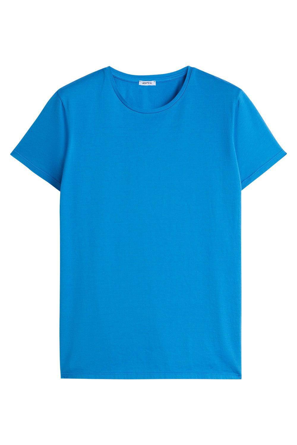 ASPESI-Crew Neck Tee - Sky Blue-