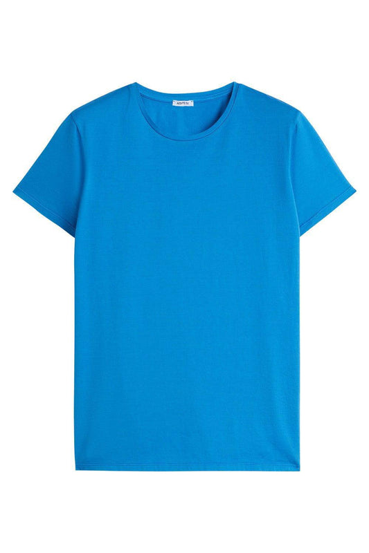 ASPESI-Crew Neck Tee - Sky Blue-