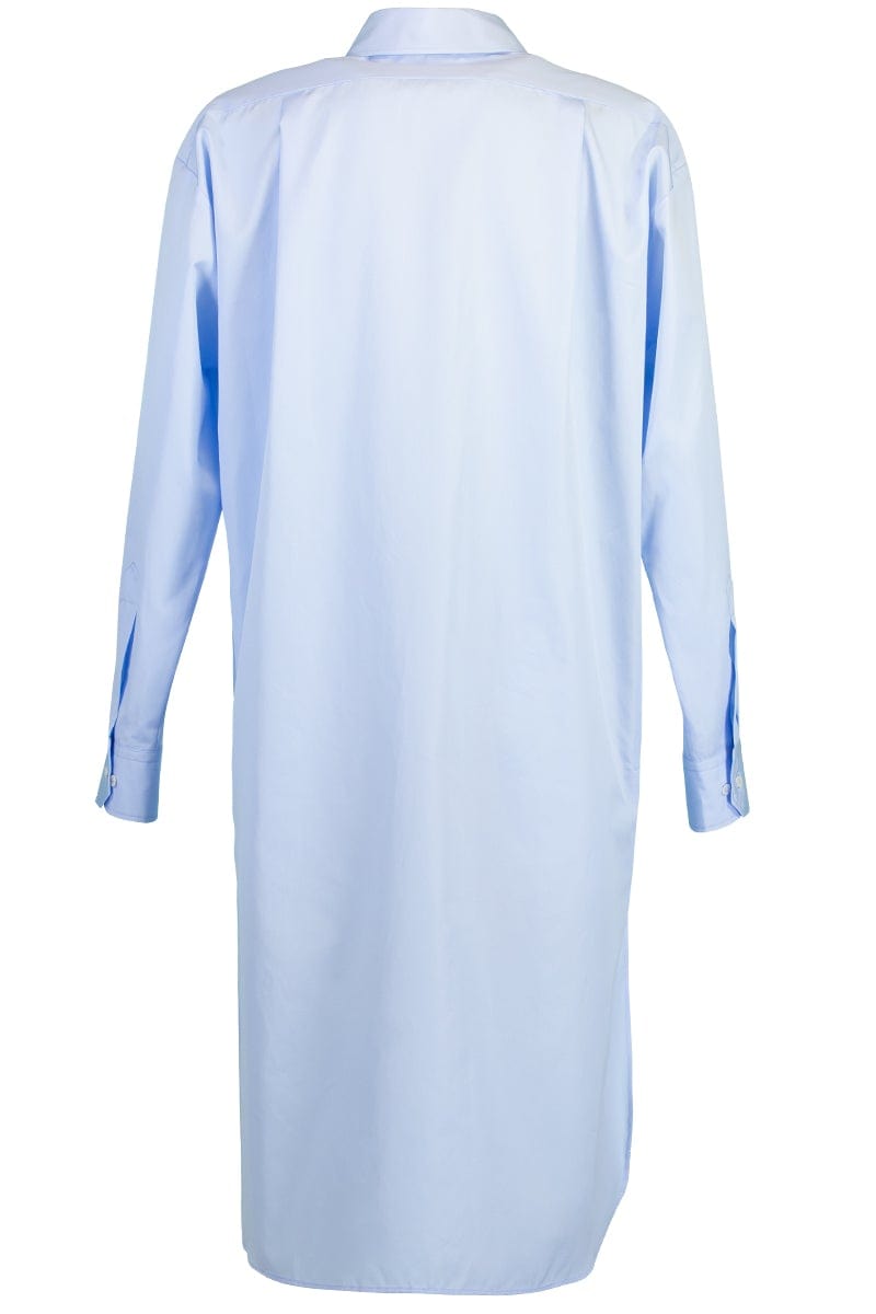 ASPESI-Long Sleeve Cotton Tunic - Sky Blue-