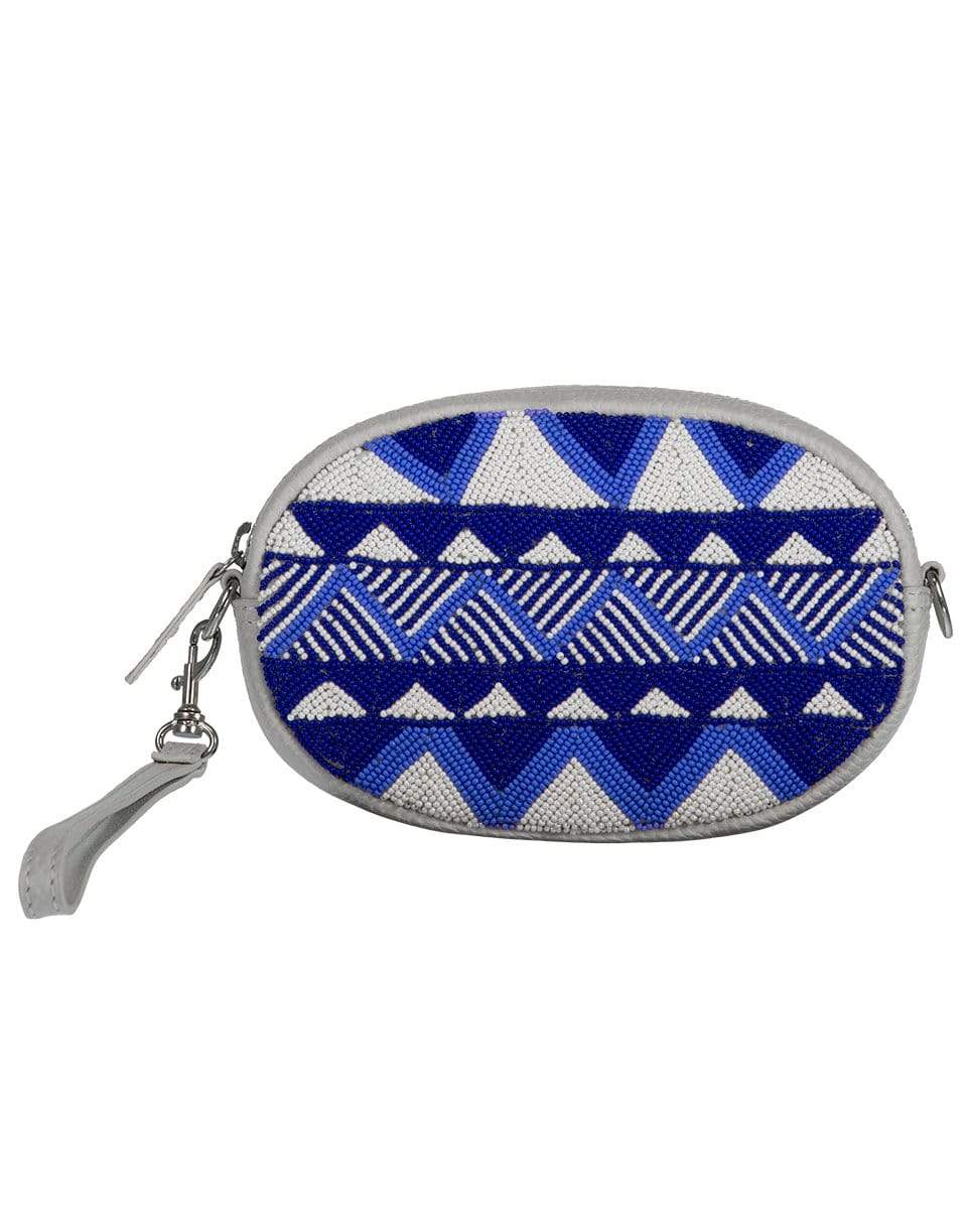 ASPIGA-Blue Mariana Zig Zag Belt Bag-WHT/BLUE
