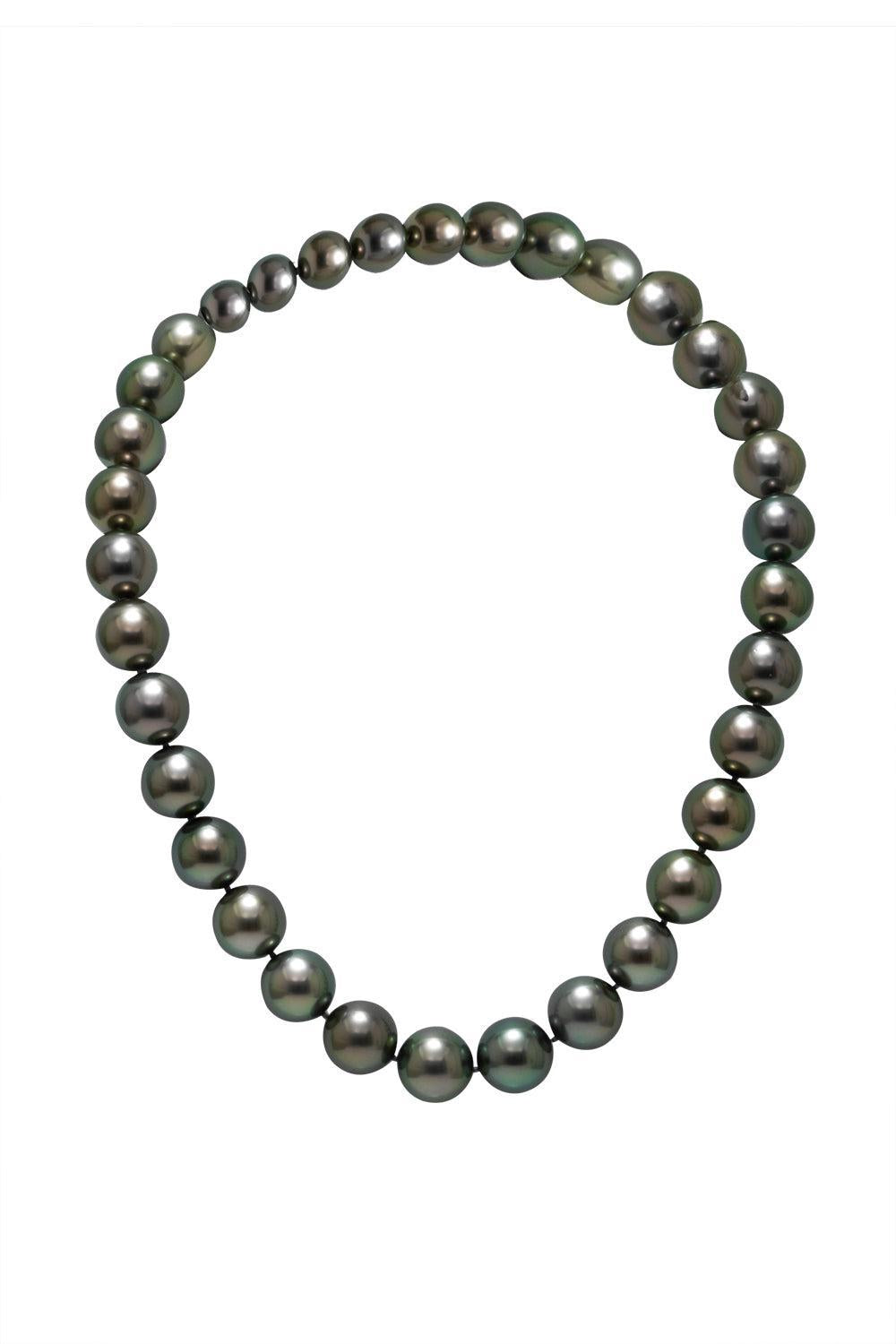 Tahitian Pearl Strand Necklace-WHITE GOLD-16.25-JEWELRYFINE JEWELNECKLACE O-ASSAEL