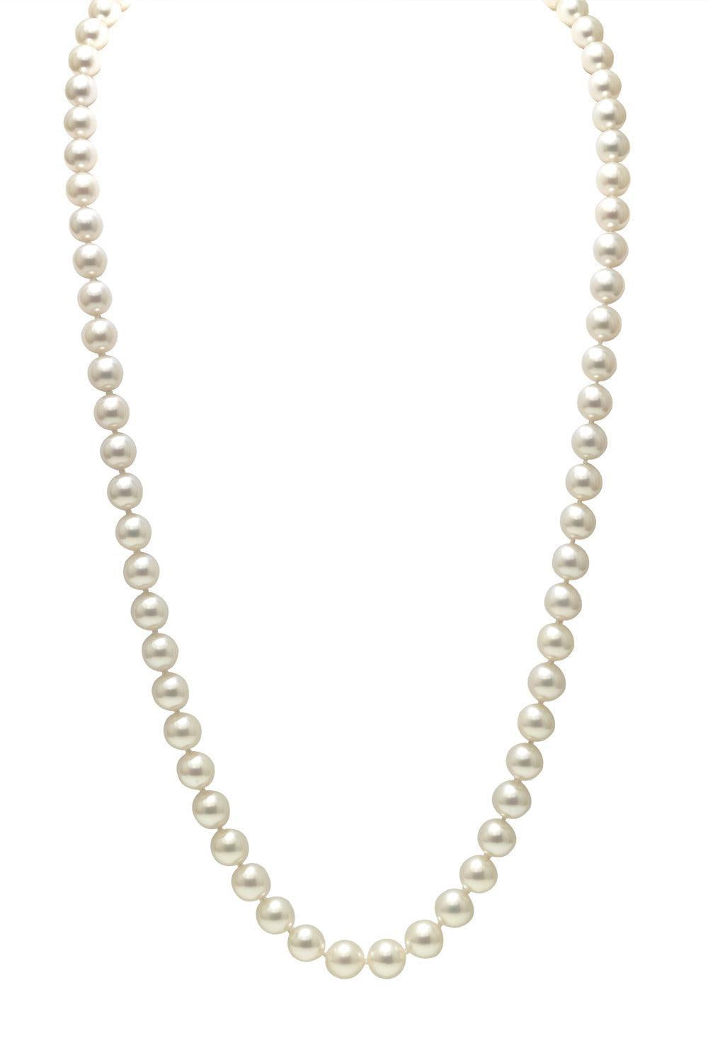 White South Sea Strand Necklace-WHITE GOLD-33-JEWELRYFINE JEWELNECKLACE O-ASSAEL