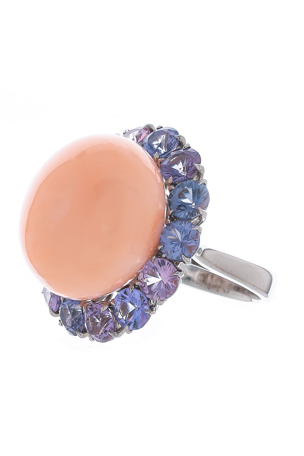 ASSAEL-Angel Skin Coral Ring-PLATINUM