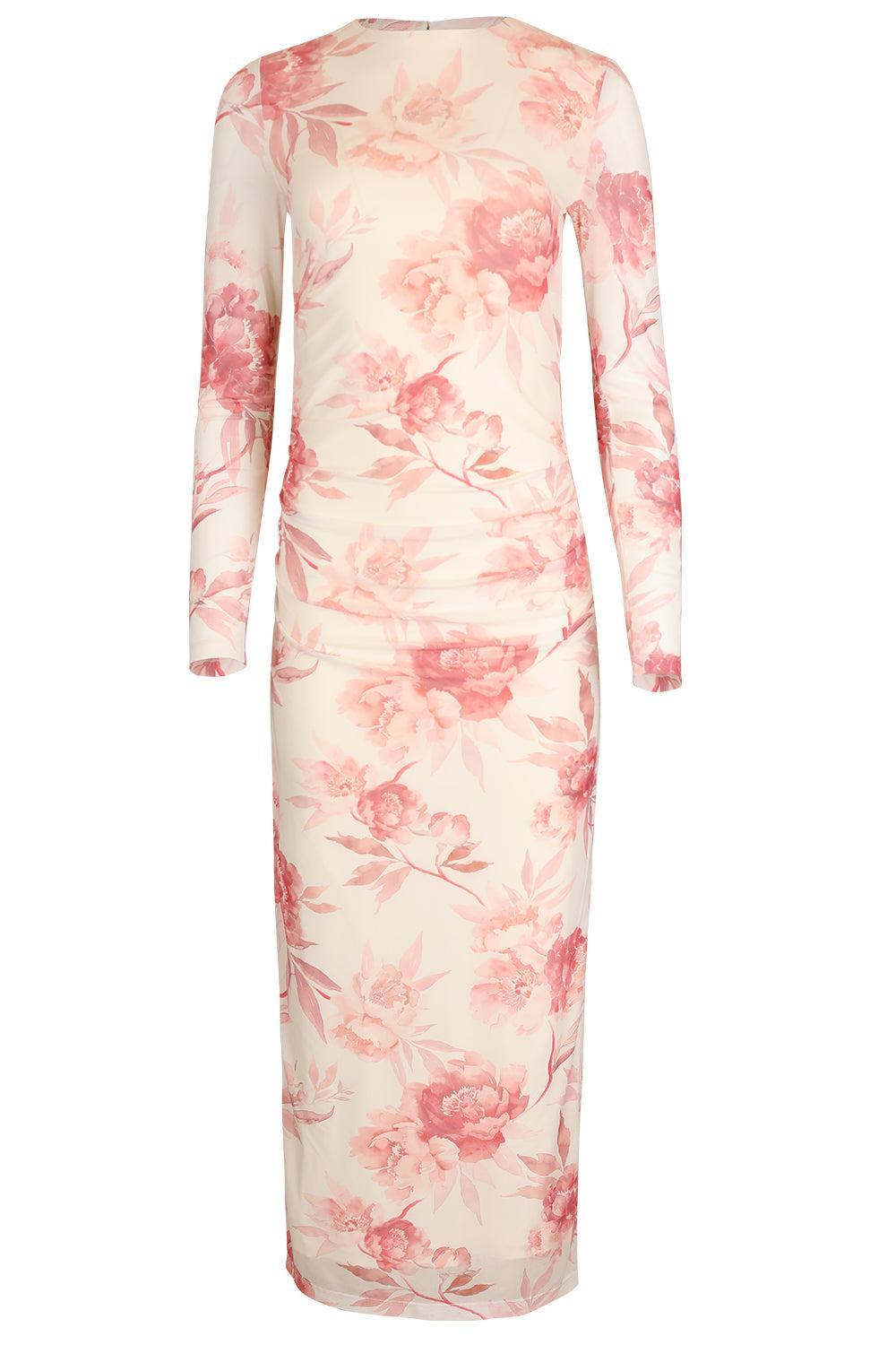 Ezli Long Dress-PINK-4-CLOTHINGDRESSCASUAL-ASTON STUDIO