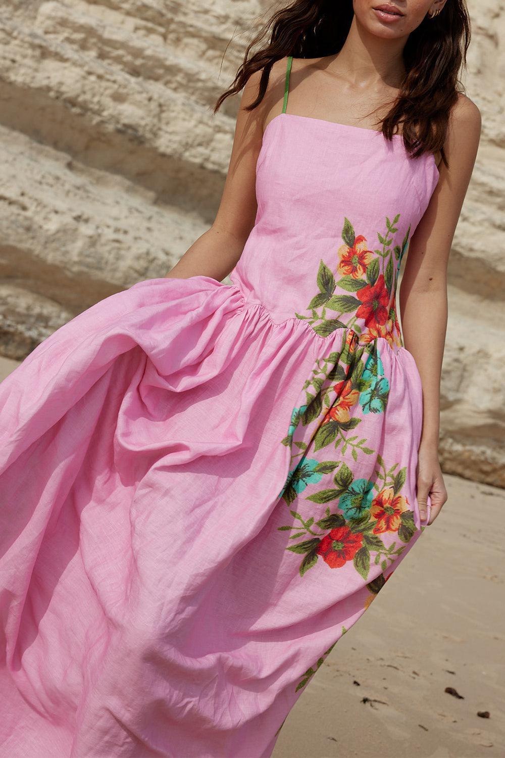CORDELIA DRESS-SALMNBQT-4-CLOTHINGDRESSCASUAL-ASTON STUDIO
