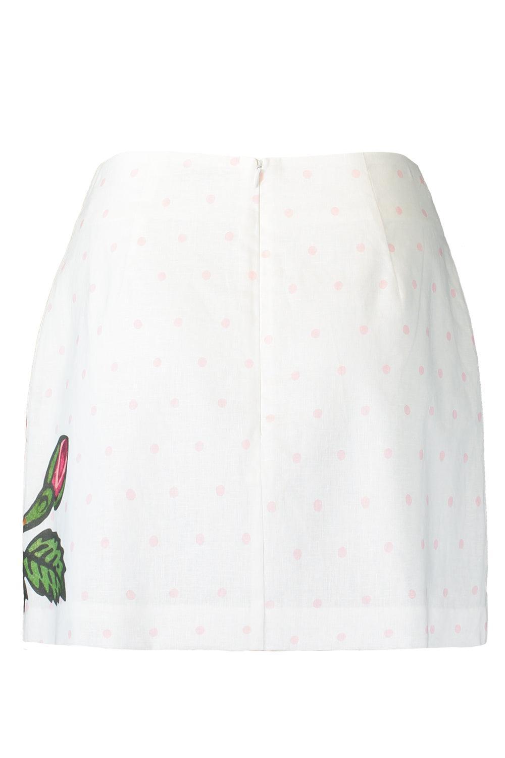  Ula Mini Skirt - Antique Rosebud-FLORAL-2-CLOTHINGSKIRTMINI-ASTON STUDIO 