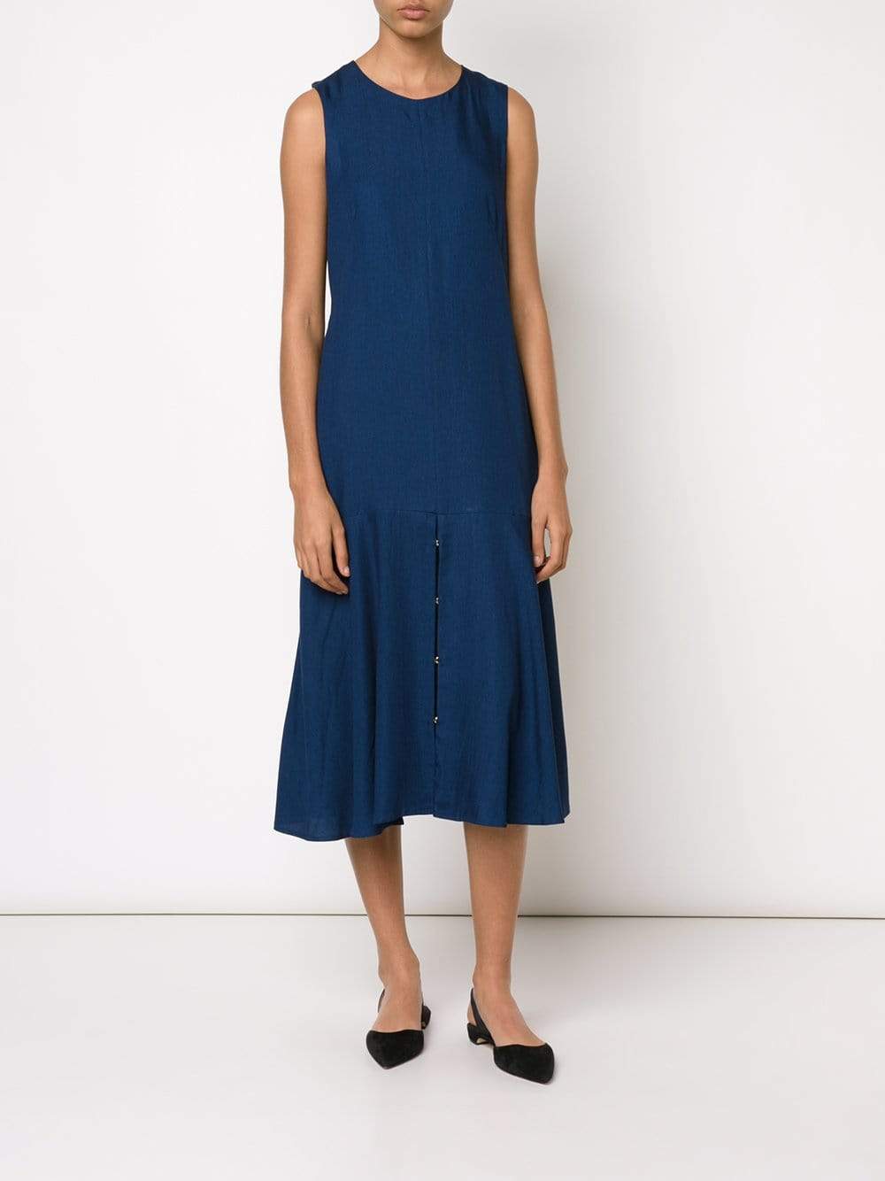ATEA OCEANIE-Drop Waist Denim Dress-