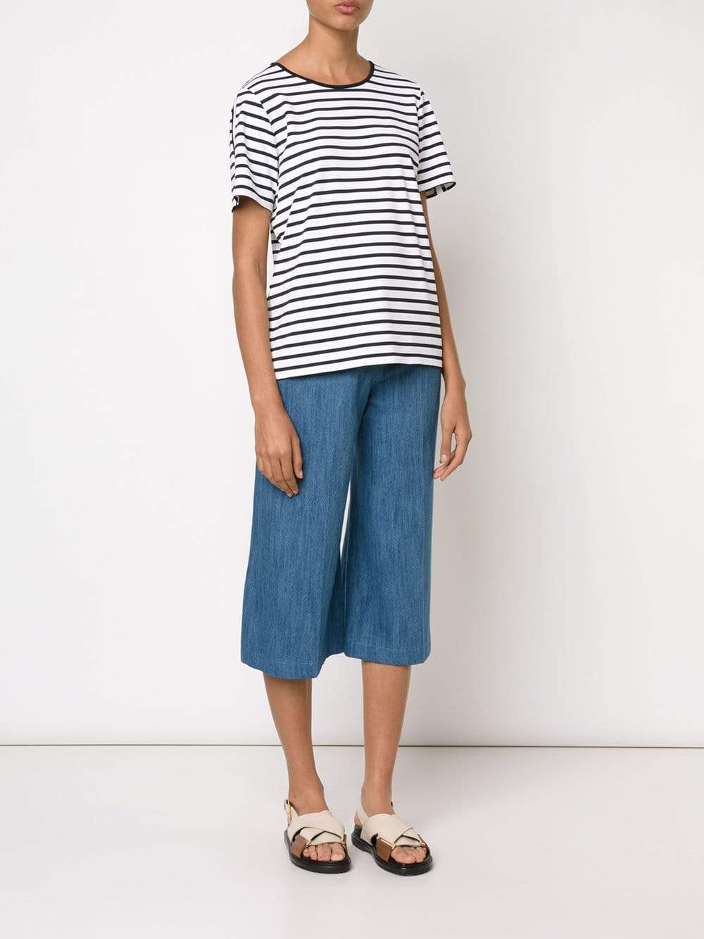 ATEA OCEANIE-Denim Wash Culottes-