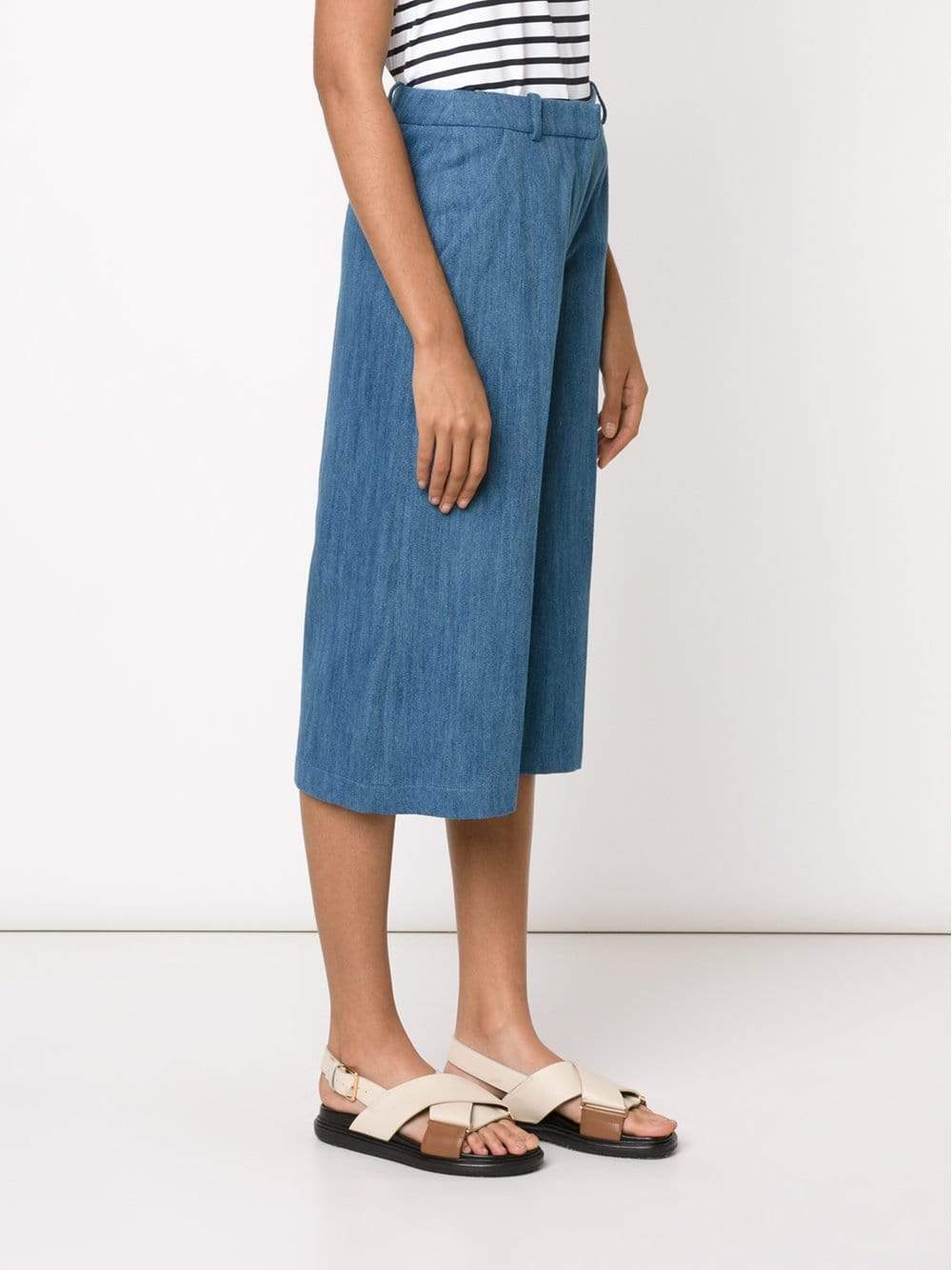 ATEA OCEANIE-Denim Wash Culottes-