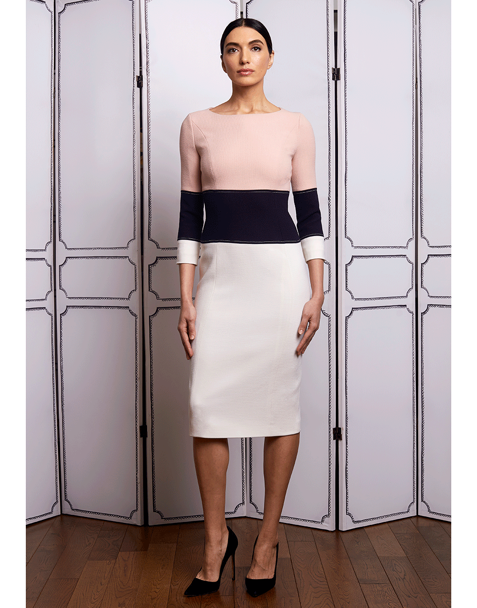ATELIER HERVE PIERRE-Colorblock Dress-