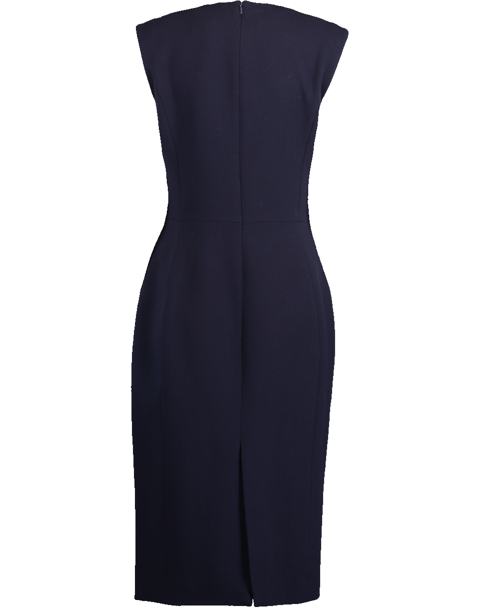 ATELIER HERVE PIERRE-Slim Embroidered Daisy Dress-