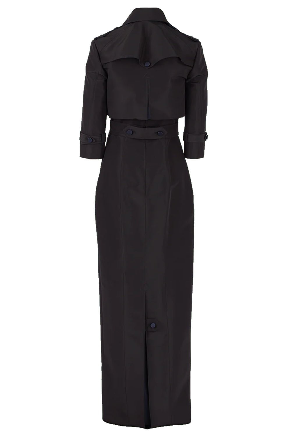 ATELIER HERVE PIERRE-Tuxedo Gown With Cropped Jacket-