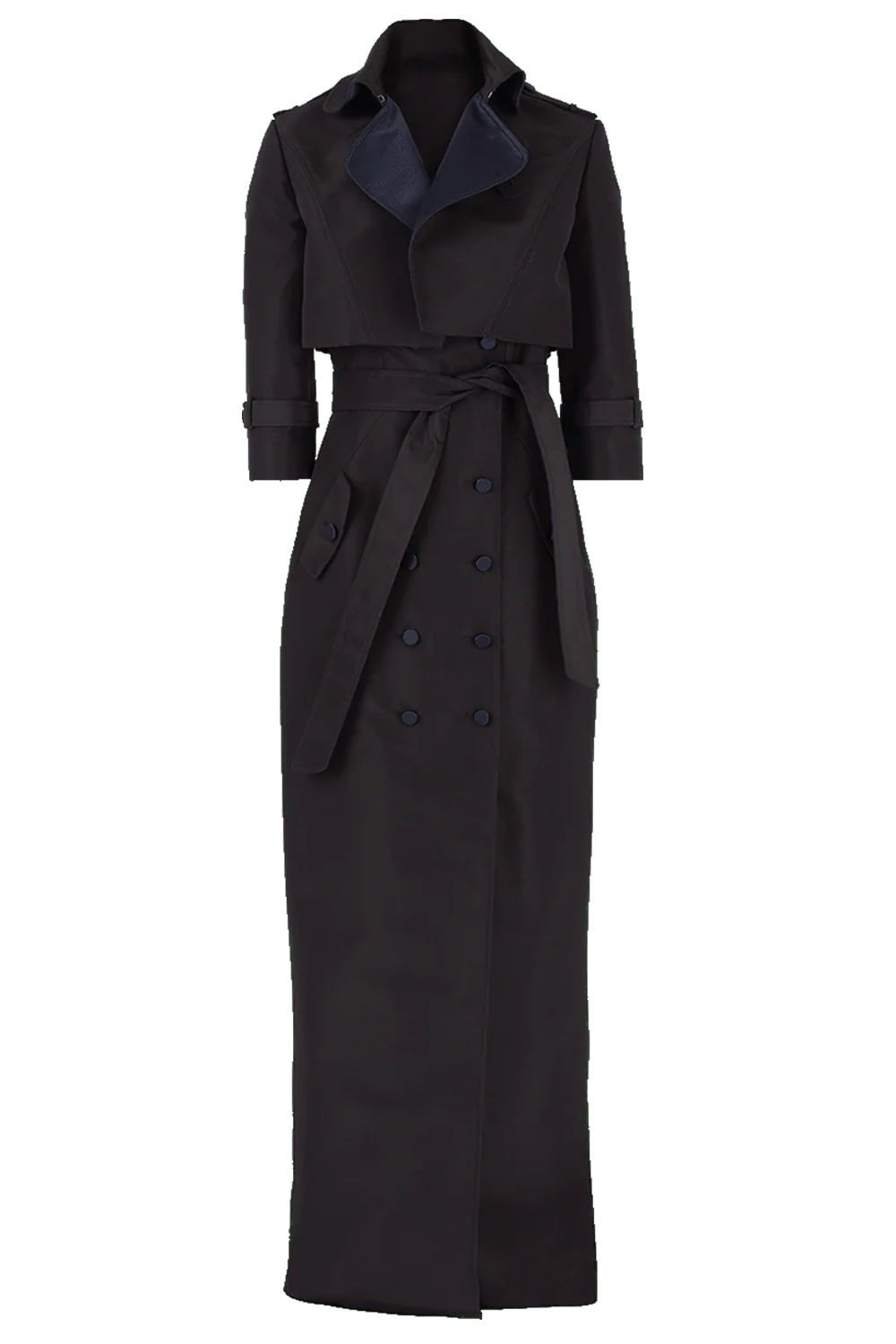 ATELIER HERVE PIERRE-Tuxedo Gown With Cropped Jacket-