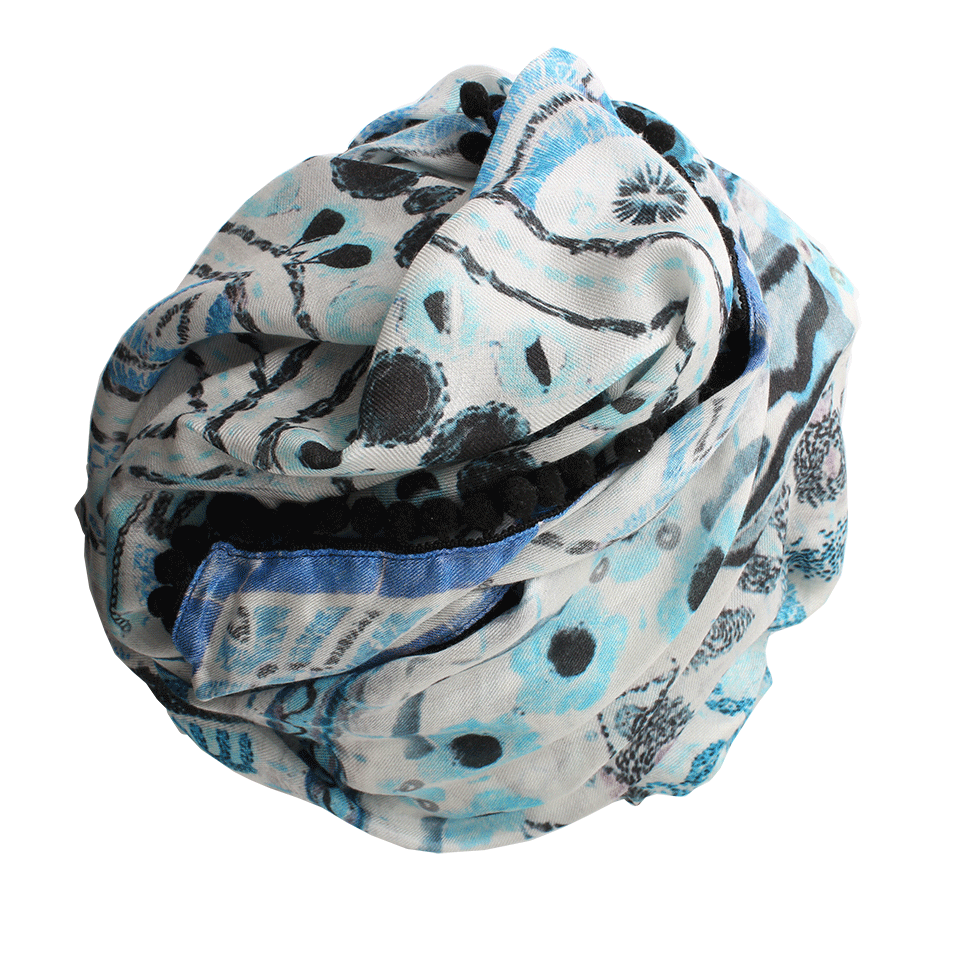 ATHENA PROCOPIOU-Indigo Jewels Scarf-BLUE/MIX