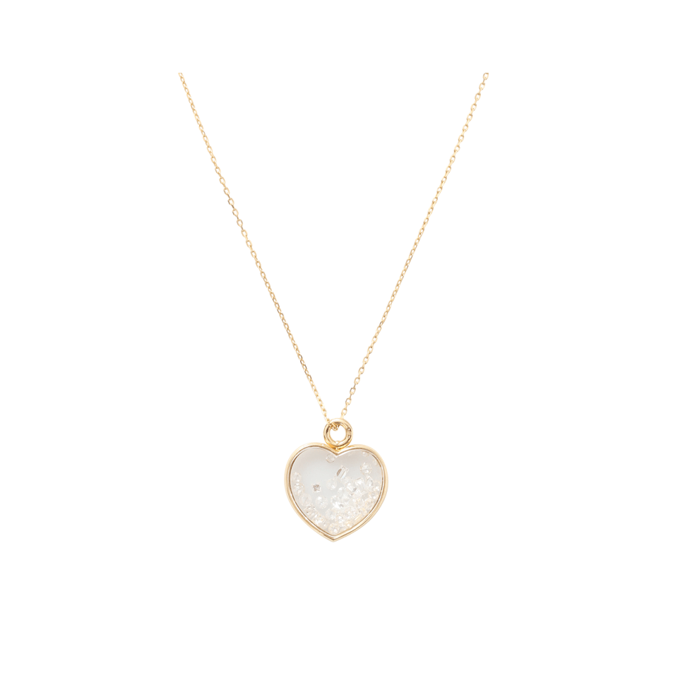 AURELIE BIDERMANN-Baby Heart Chivor Necklace-YELLOW GOLD