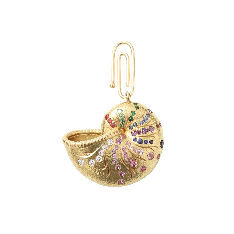 AURELIE BIDERMANN-Nautilus Shell Charm-YELLOW GOLD
