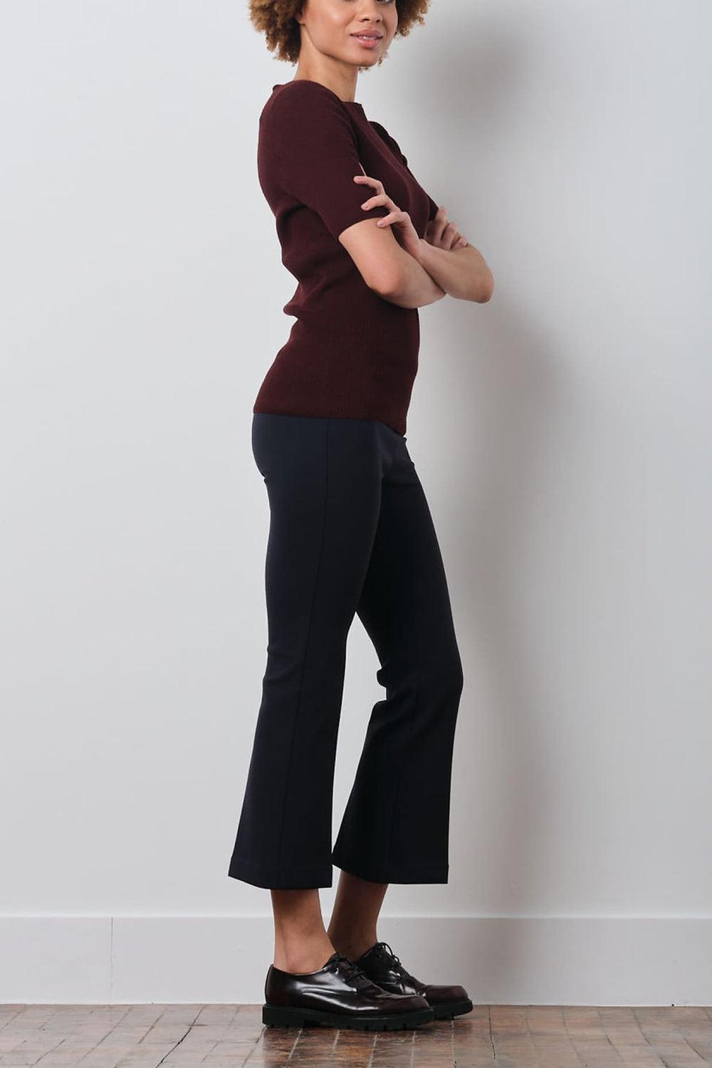 Leo Freedom Pant - Navy-NAVY-0-CLOTHINGPANTCROPPED-AVENUE MONTAIGNE
