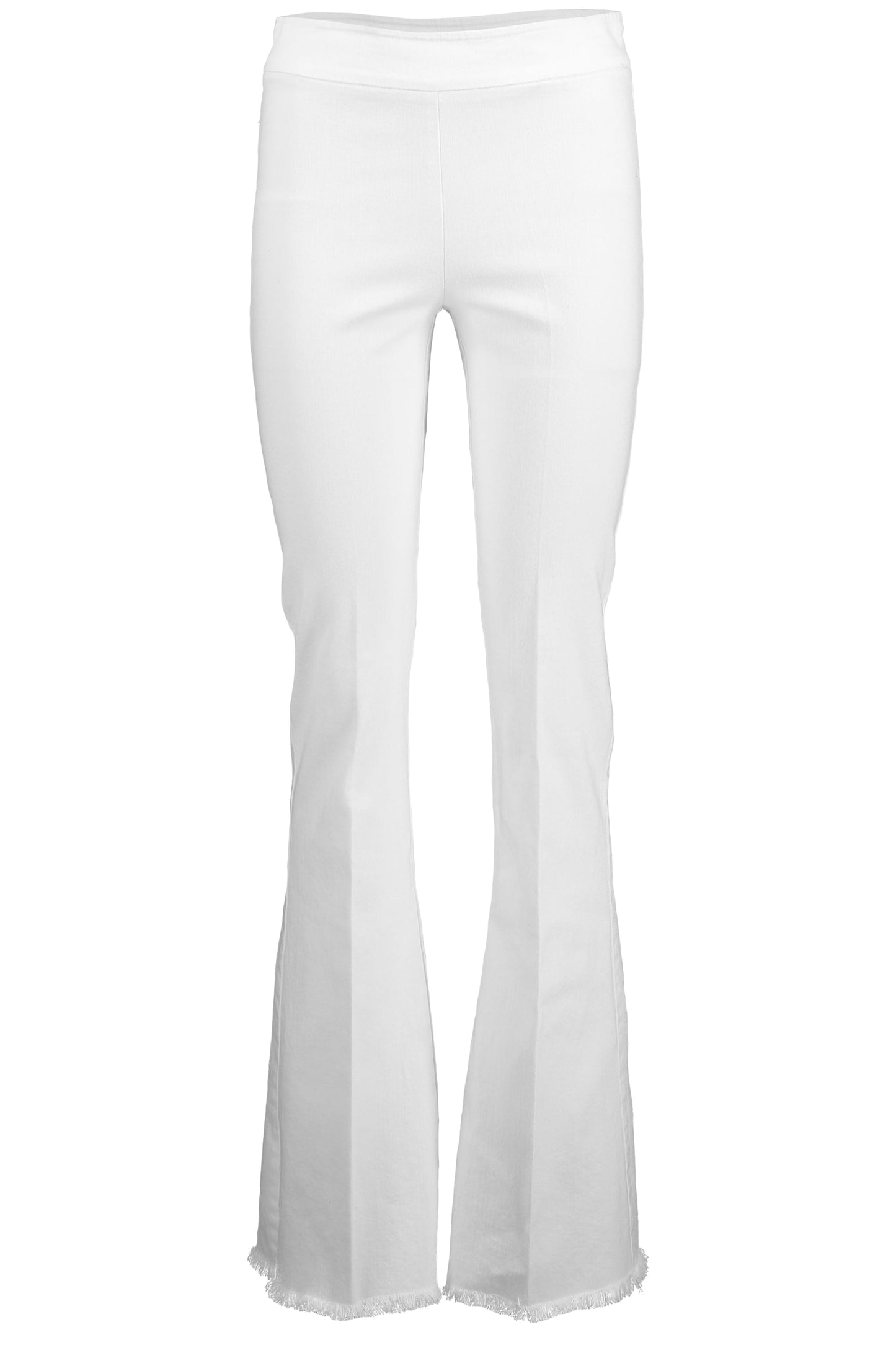 AVENUE MONTAIGNE-Bellini Denim Fray Pant - White-