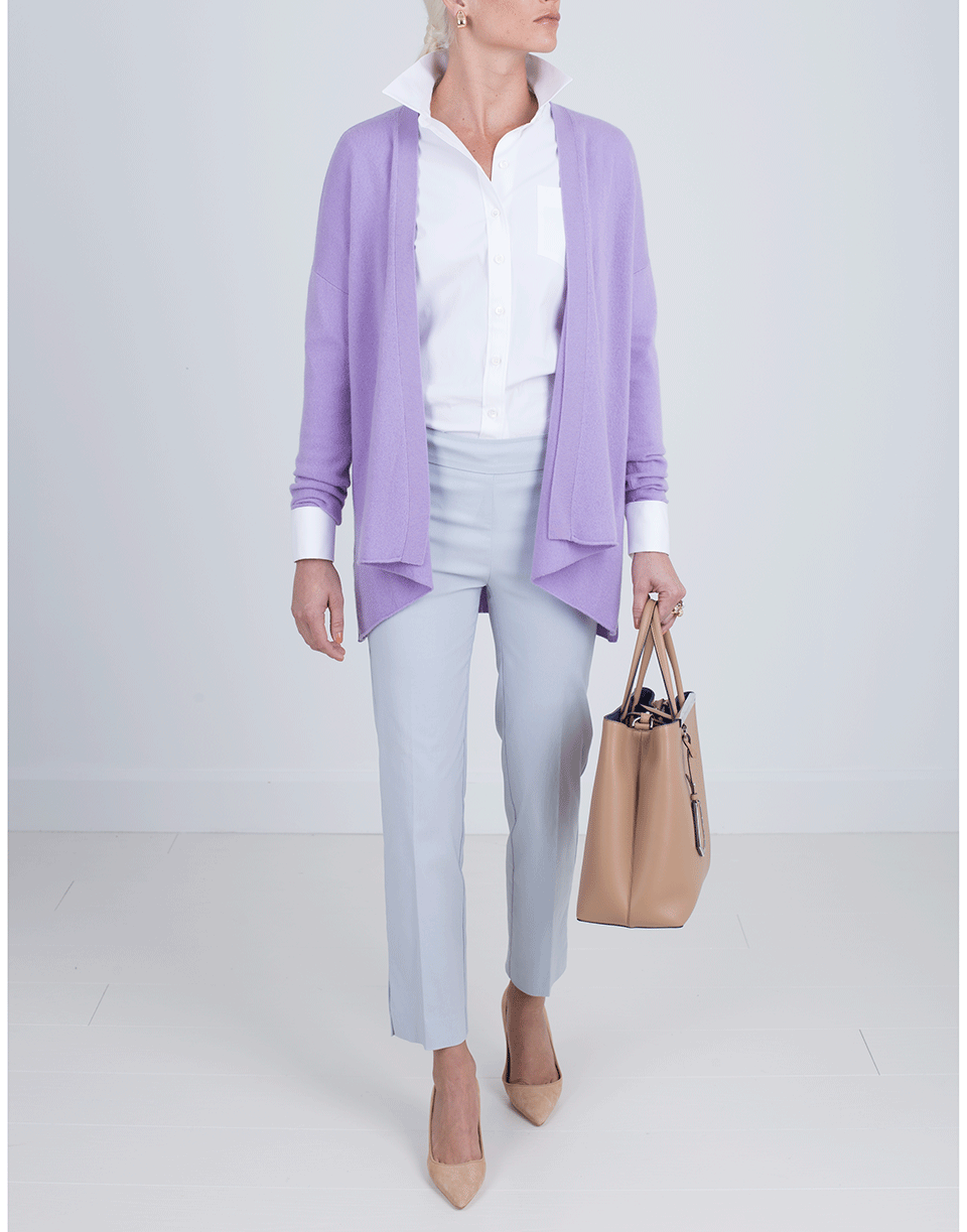 AVENUE MONTAIGNE-Venezia Pull-On Ankle Slit Pant-