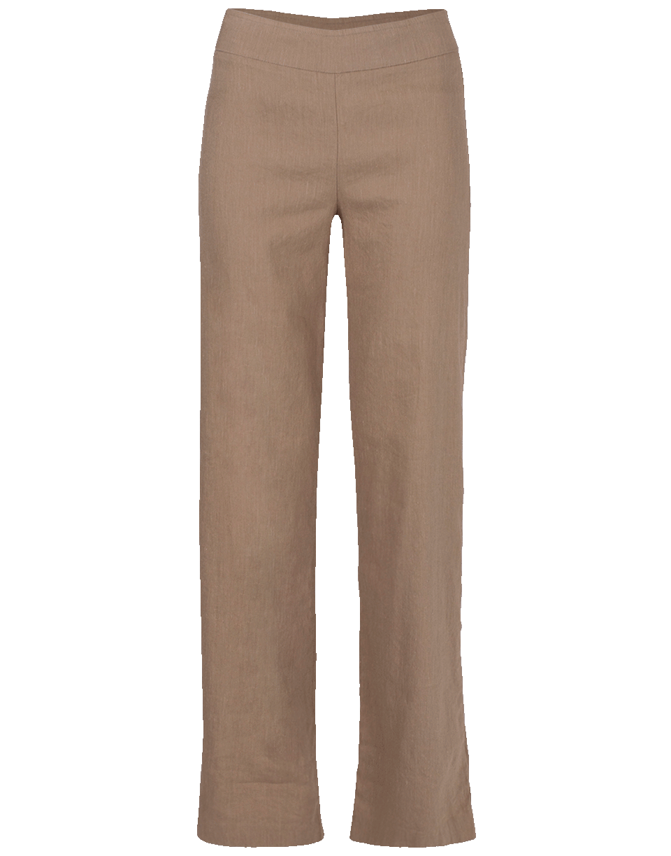AVENUE MONTAIGNE-Stretch Linen Pant-
