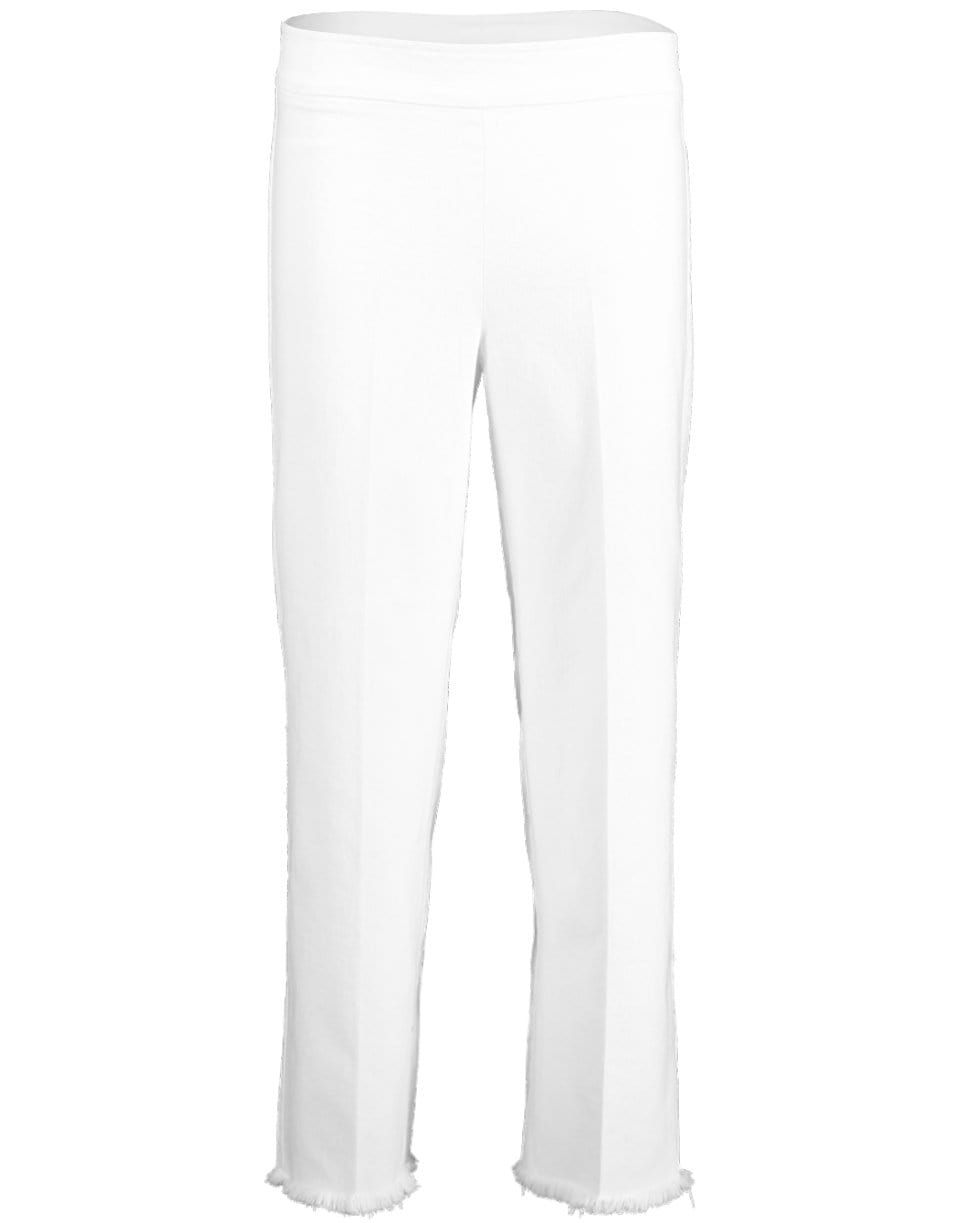 AVENUE MONTAIGNE-White Alex Culotte Pull-On Pant-