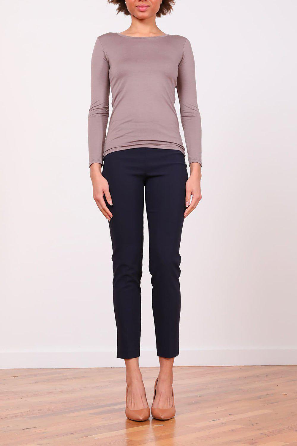 AVENUE MONTAIGNE-Pars Signature Pant - Navy-