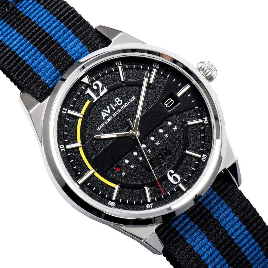 AVI-8-Hawker Hurricane Watch-BLK/BLUE