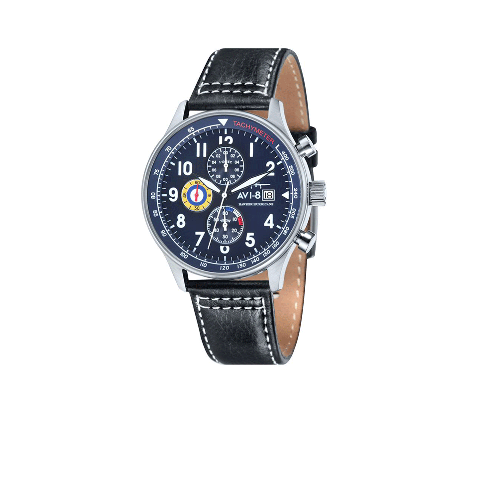 AVI-8-Hawker Hurricane Watch-BLK/NVY