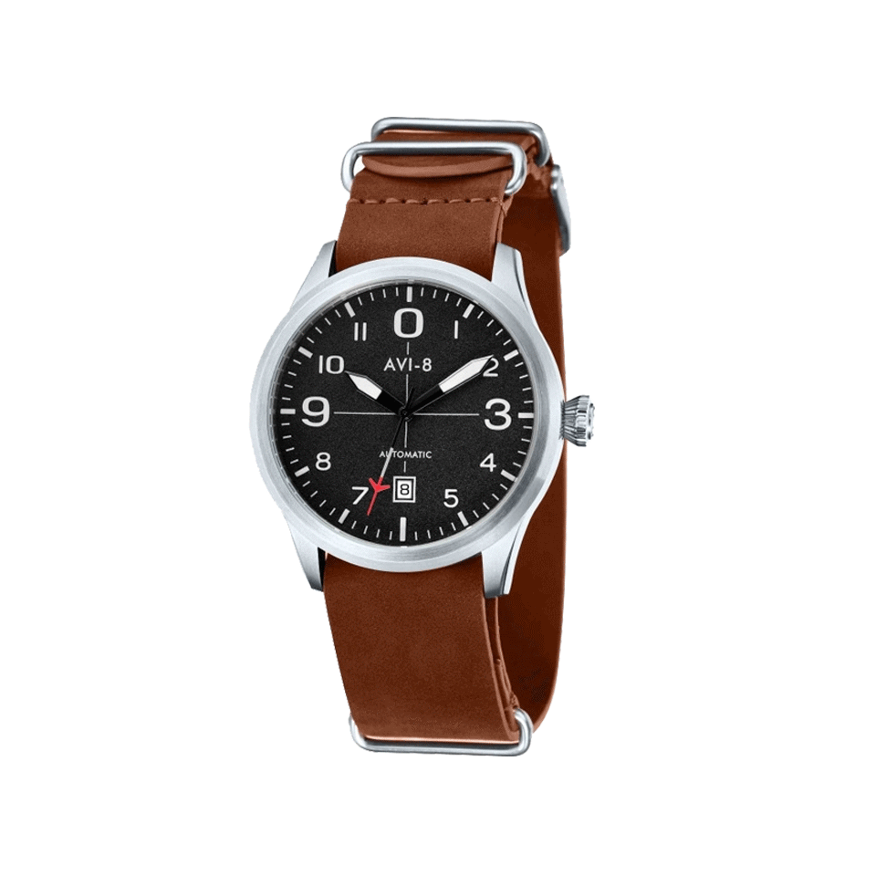 AVI-8-Flyboy Watch-BLK/TAN