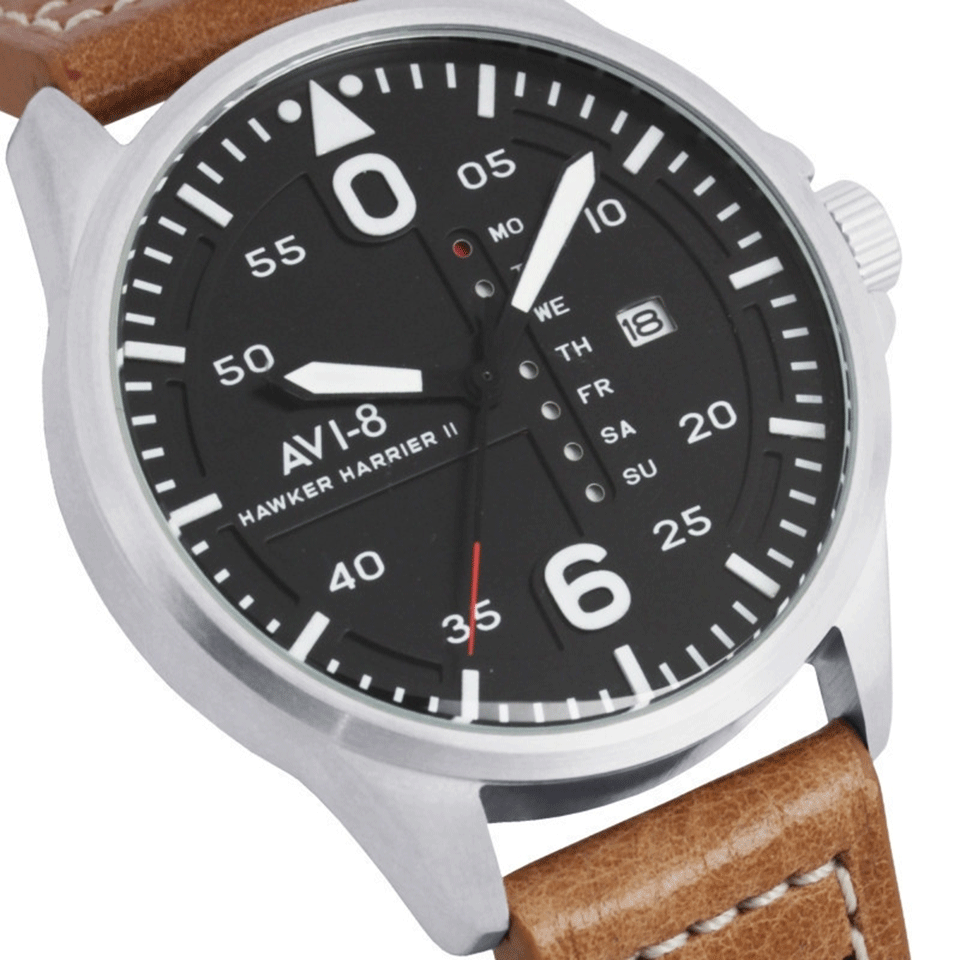 AVI-8-Hawker Harrier II Watch-BLK/TAN