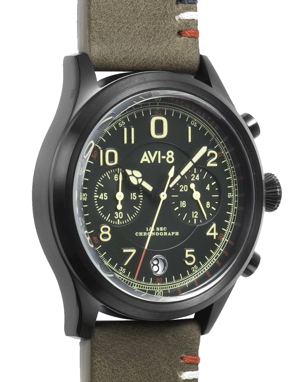 AVI-8-Flyboy Lafayette Watch-GREEN