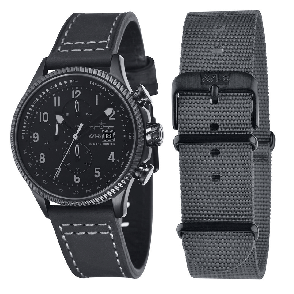 AVI-8-Hawker Hunter Watch-GRY/BLK