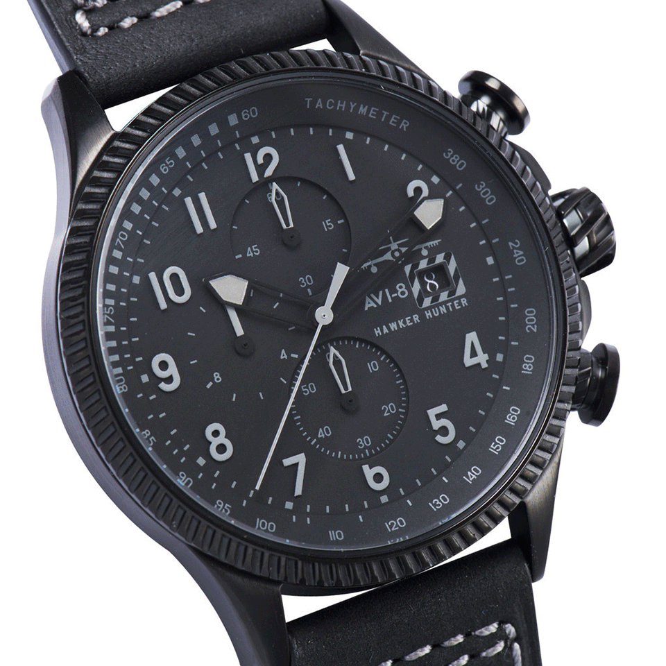 AVI-8-Hawker Hunter Watch-GRY/BLK