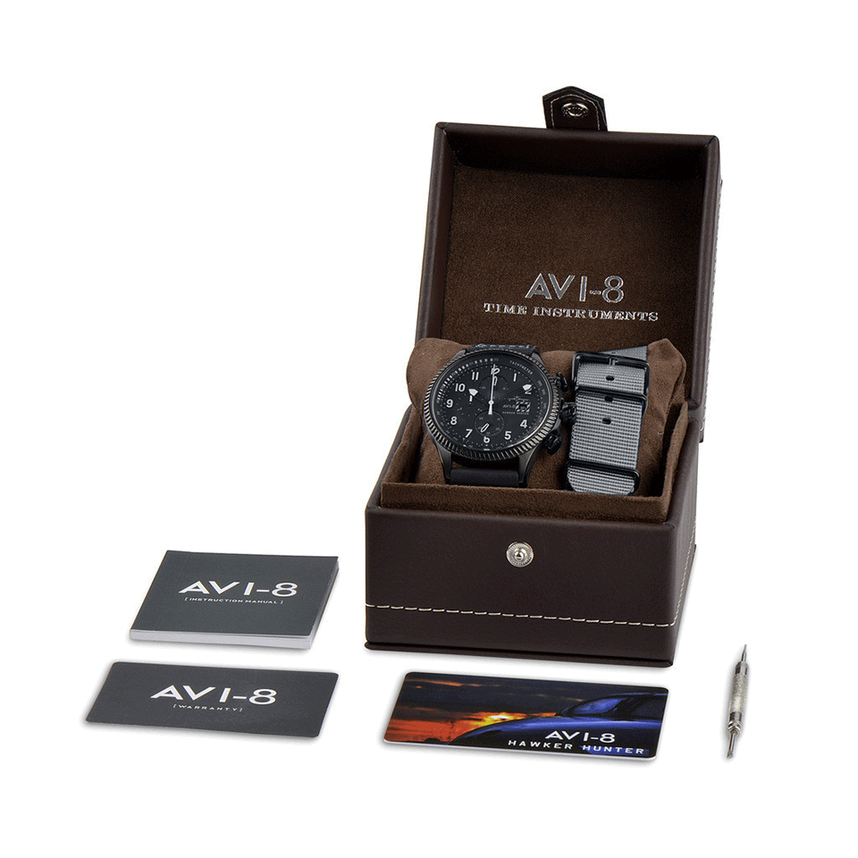 AVI-8-Hawker Hunter Watch-GRY/BLK