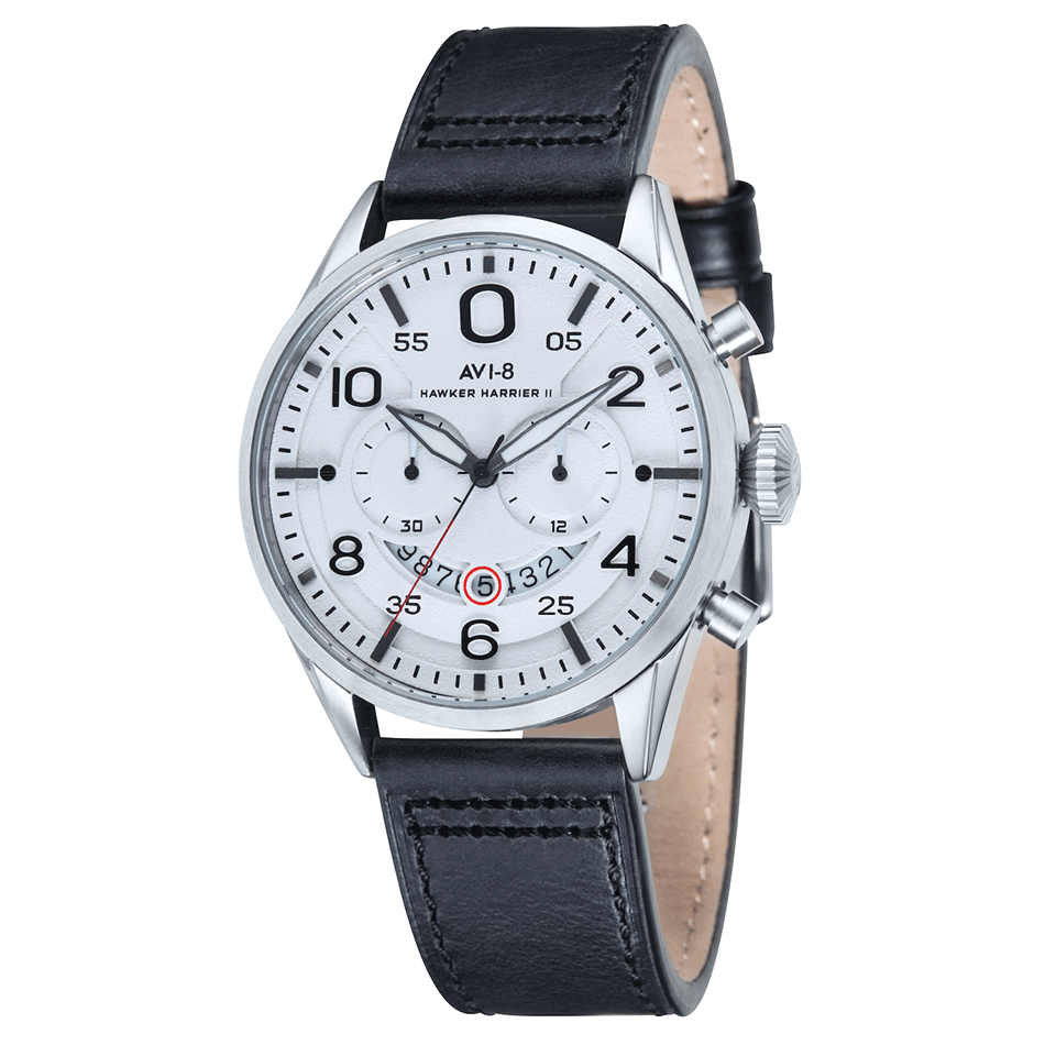 AVI-8-Hawker Harrier II Watch-WHT/BLK