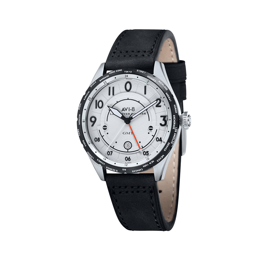 AVI-8-Lancaster Bomber Watch-WHT/BLK