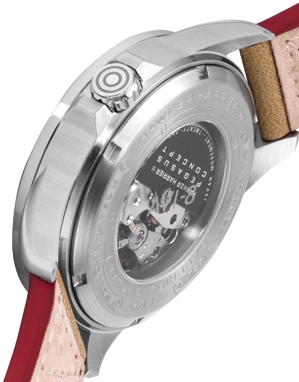 AVI-8-White and Brown Hawker Harrier II Watch-WHT/BRN