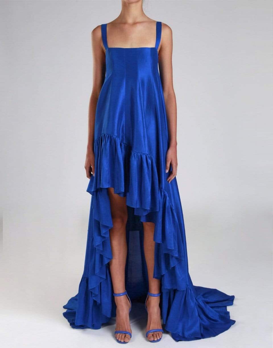 AZEEZA-Square Neck High Low Dress-
