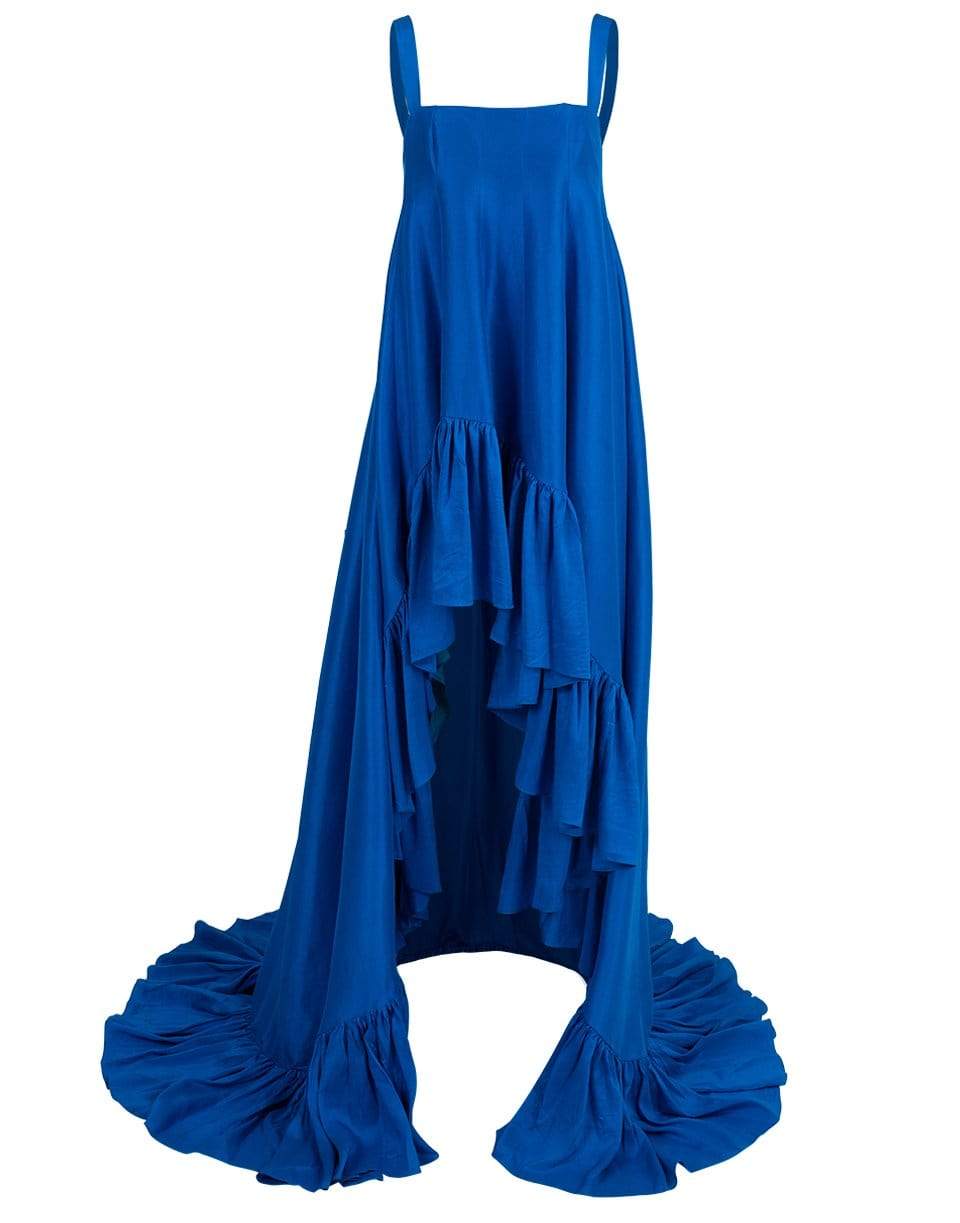 AZEEZA-Square Neck High Low Dress-