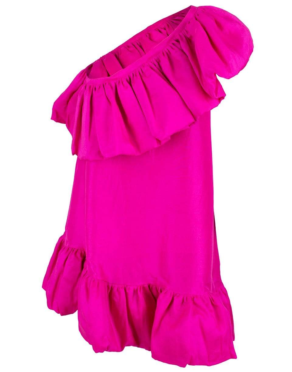 AZEEZA-One Shoulder Ruffle A-Line Dress-