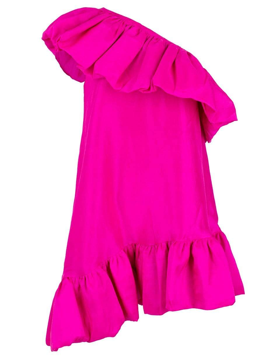 AZEEZA-One Shoulder Ruffle A-Line Dress-
