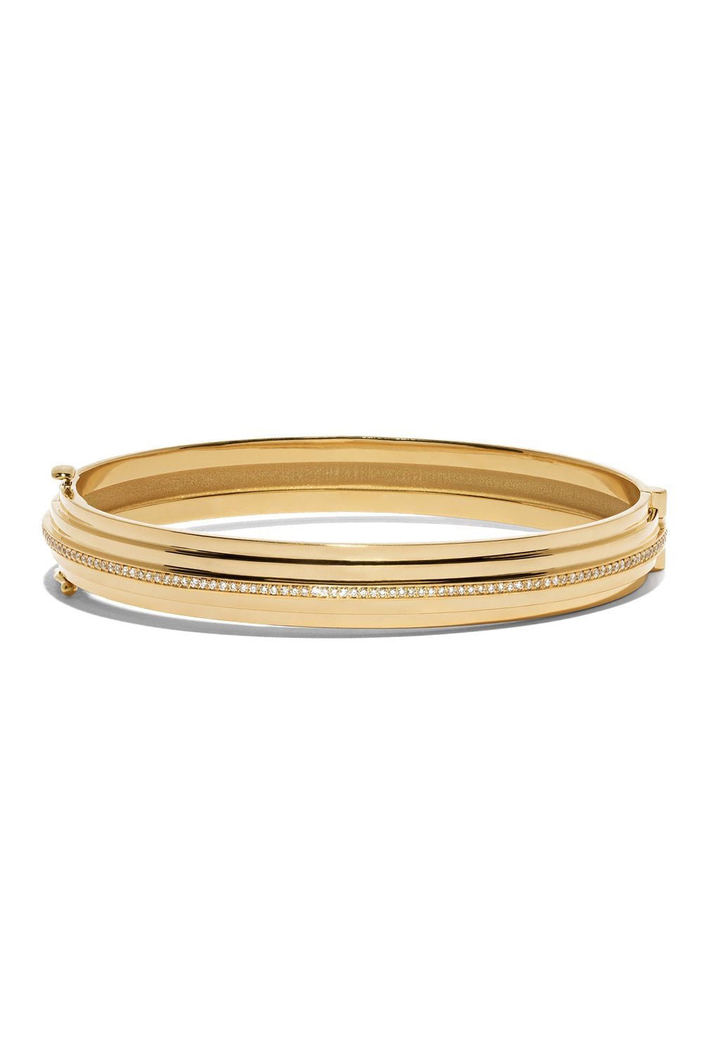 AZLEE-5 Tier Staircase Bangle Bracelet-YELLOW GOLD