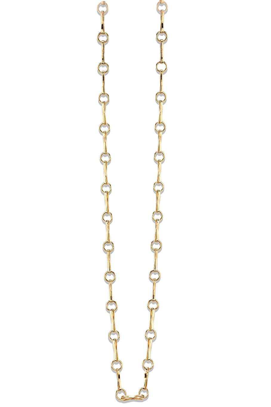 AZLEE-Large Circle Link Chain 16"-YELLOW GOLD