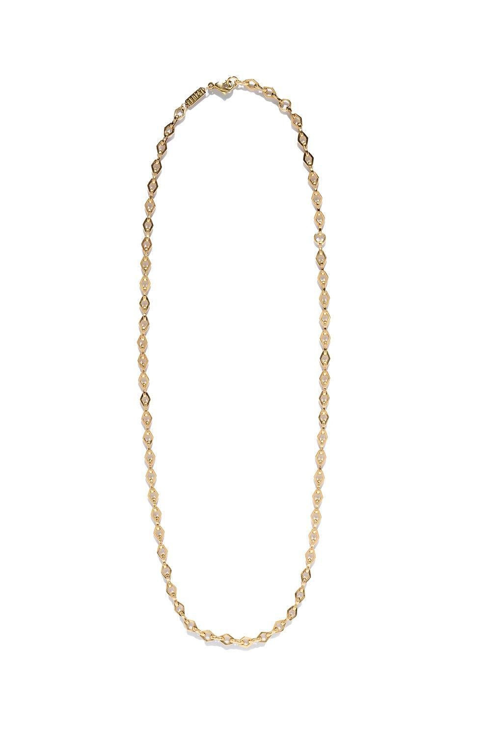 Medium Lozenge-Link Chain-YELLOW GOLD-20-JEWELRYFINE JEWELNECKLACE O-AZLEE