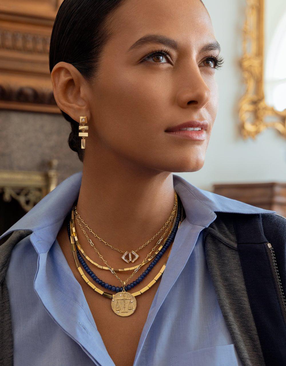 AZLEE-Glow Diamond Necklace-YELLOW GOLD