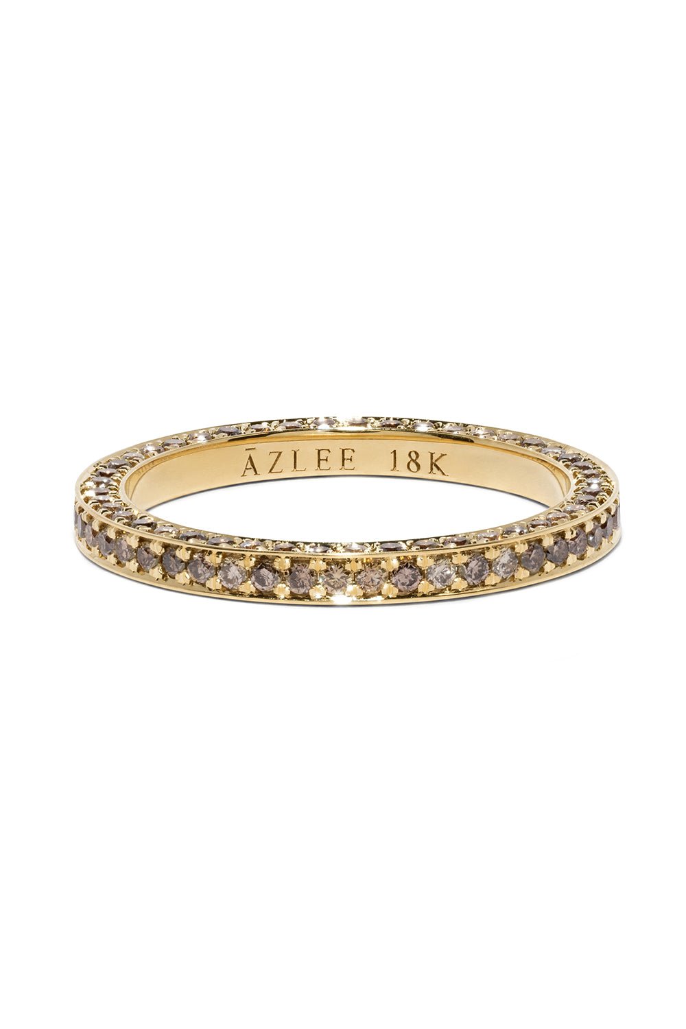 AZLEE-All Over Eternity Champagne Band-YELLOW GOLD