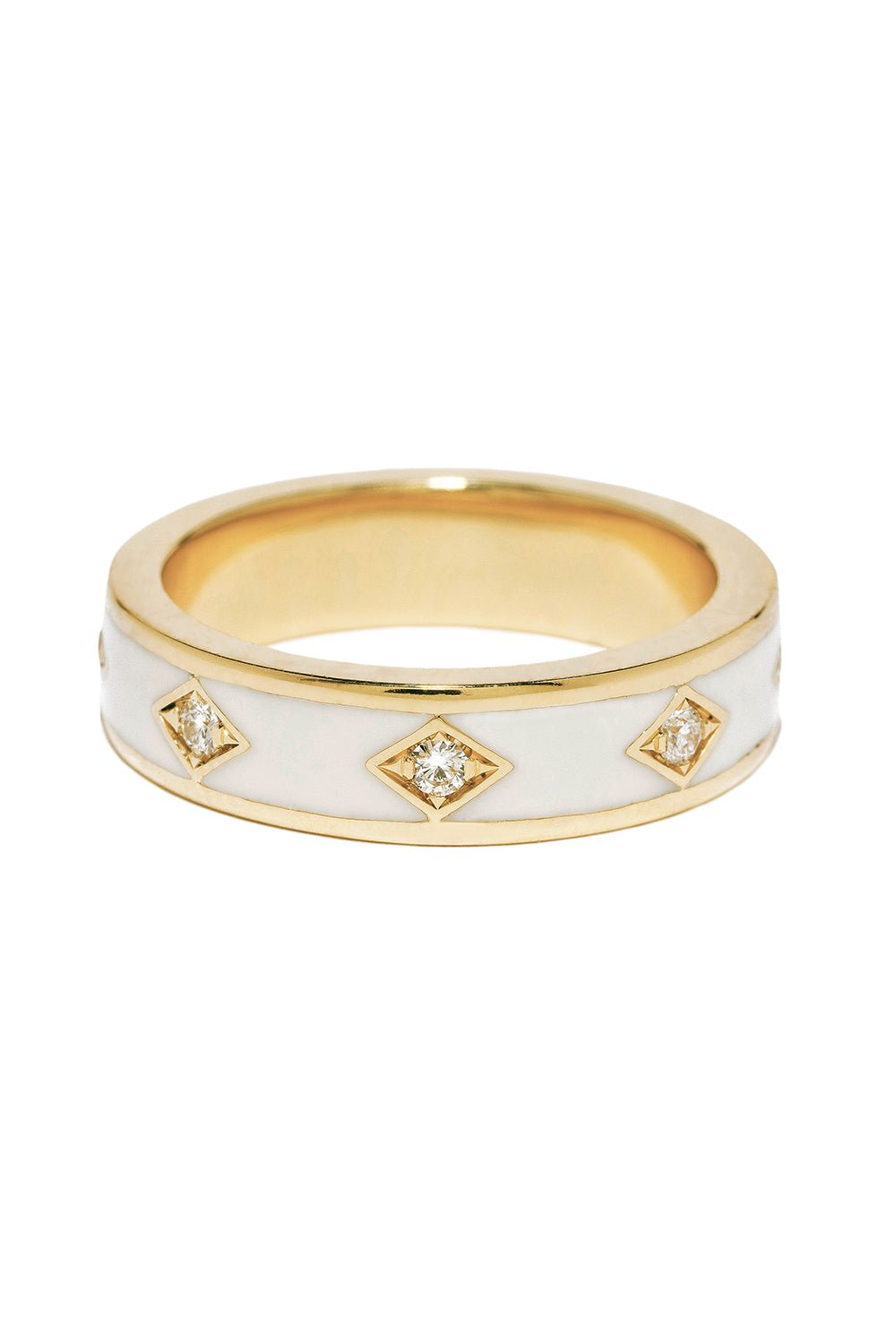 AZLEE-Morning Sky Diamond Band-YELLOW GOLD