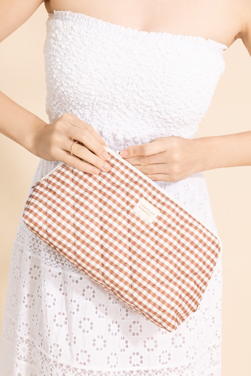 Frances Cosmetic Pouch-BROWN-O/S-HANDBAGTRAVEL-LOEFFLER RANDALL